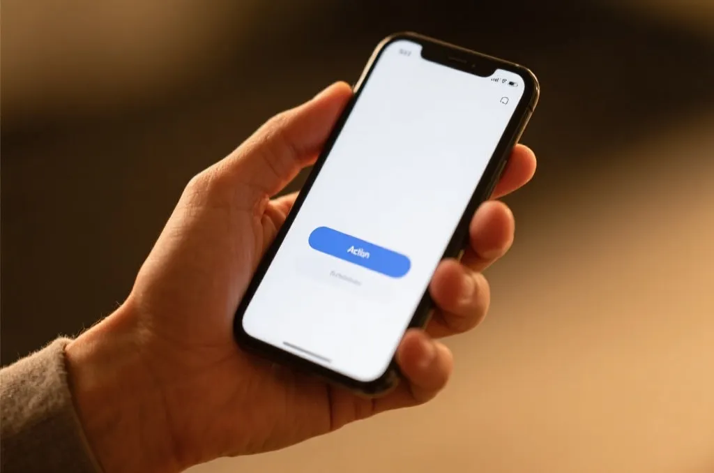手机移动端应用操作界面示意图